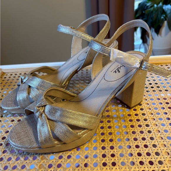 Gold Strappy Heels - Picture 2 of 4